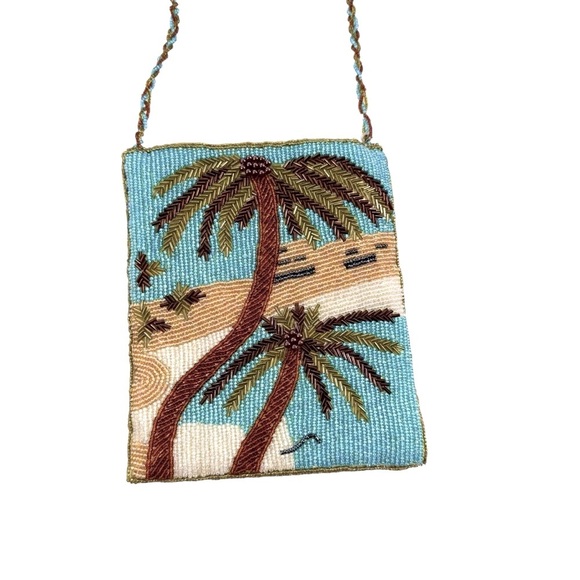 Vintage Ermo Beaded Palm Tree Evening Bag - Picture 10 of 11